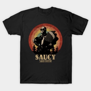 Retro Sunset Saucy Santana T-Shirt